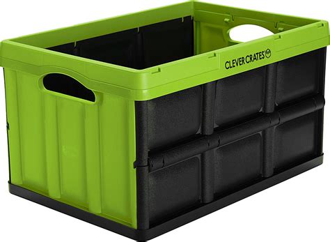 collapsible storage container with lid